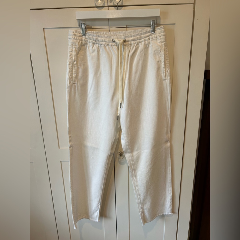 Rag & Bone pull on ecru cotton pant